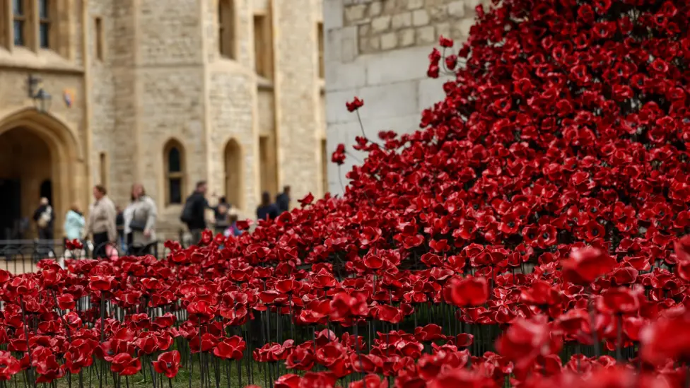Tower of London and Poppies: A Symbol of Remembrance and Reflection